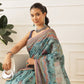 Women's Digital Printed Cotton Chanderi Saree With Beautiful Tassels