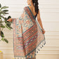 Women's Digital Printed Cotton Chanderi Saree With Beautiful Tassels