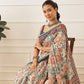 Women's Digital Printed Cotton Chanderi Saree With Beautiful Tassels