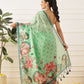 Women's Digital Printed Cotton Chanderi Saree With Beautiful Tassels