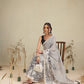 Digital Printed Premium Cotton Blend Chanderi Saree with Traditional Motifs & Tassel