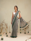 Digital Printed Premium Cotton Blend Chanderi Saree with Traditional Motifs & Tassel