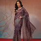 Digital Printed Premium Cotton Blend Chanderi Saree with Traditional Motifs & Tassel