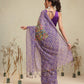 Digital Printed Premium Cotton Blend Chanderi Saree with Traditional Motifs & Tassel