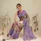 Digital Printed Premium Cotton Blend Chanderi Saree with Traditional Motifs & Tassel