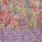 Digital Printed Premium Cotton Blend Chanderi Saree with Traditional Motifs & Tassel