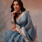 Digital Printed Premium Cotton Blend Chanderi Saree with Traditional Motifs & Tassel