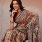 Digital Printed Premium Cotton Blend Chanderi Saree with Traditional Motifs & Tassel