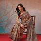 Digital Printed Premium Cotton Blend Chanderi Saree with Traditional Motifs & Tassel