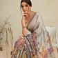 Digital Printed Premium Cotton Blend Chanderi Saree with Traditional Motifs & Tassel