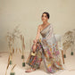 Digital Printed Premium Cotton Blend Chanderi Saree with Traditional Motifs & Tassel