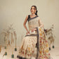 Digital Printed Premium Cotton Blend Chanderi Saree with Traditional Motifs & Tassel