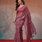 Digital Printed Premium Cotton Blend Chanderi Saree with Traditional Motifs & Tassel