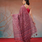 Digital Printed Premium Cotton Blend Chanderi Saree with Traditional Motifs & Tassel