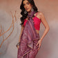 Digital Printed Premium Cotton Blend Chanderi Saree with Traditional Motifs & Tassel