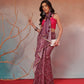 Digital Printed Premium Cotton Blend Chanderi Saree with Traditional Motifs & Tassel