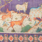 Digital Printed Premium Cotton Blend Chanderi Saree with Traditional Motifs & Tassel
