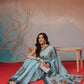 Digital Printed Premium Cotton Blend Chanderi Saree with Traditional Motifs & Tassel