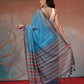 Digital Printed Premium Cotton Blend Chanderi Saree with Traditional Motifs & Tassel
