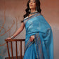Digital Printed Premium Cotton Blend Chanderi Saree with Traditional Motifs & Tassel