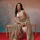 Digital Printed Premium Cotton Blend Chanderi Saree with Traditional Motifs & Tassel