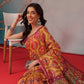 Digital Printed Premium Cotton Blend Chanderi Saree with Traditional Motifs & Tassel
