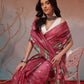 Digital Printed Premium Cotton Blend Chanderi Saree with Traditional Motifs & Tassel