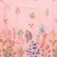 Digital Printed Floral Cotton Chanderi Saree With Tassels