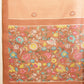 Digital Printed Floral Cotton Chanderi Saree With Tassels