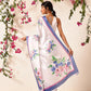 Bollywood Inspired Floral Digital Print Satin Ready to Wear Saree