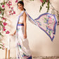 Bollywood Inspired Floral Digital Print Satin Ready to Wear Saree