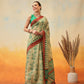 Floral Printed Chanderi Ready to Wear Saree