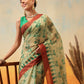 Floral Printed Chanderi Ready to Wear Saree