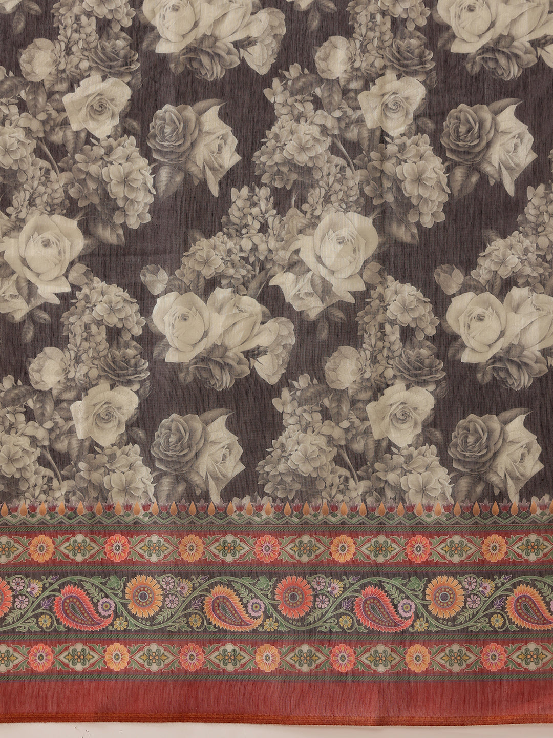 Floral Printed Chanderi Ready to Wear Saree