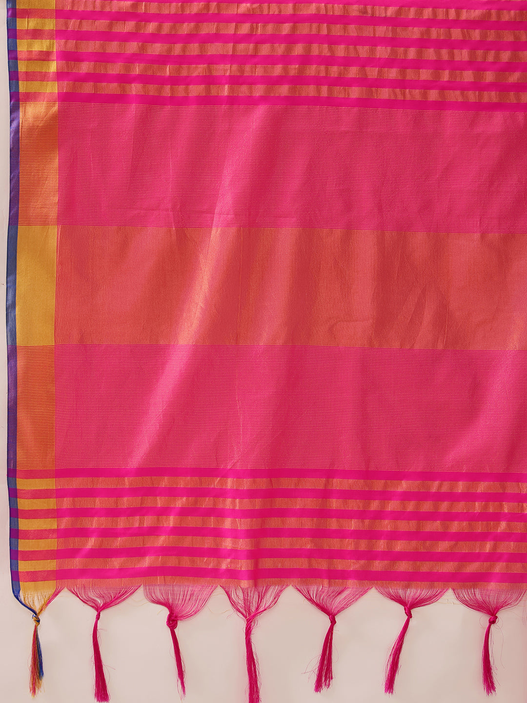 Uppada Pattu Art Silk Solid Ready To Wear Saree