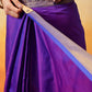 Uppada Pattu Art Silk Solid Ready To Wear Saree