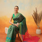 Uppada Pattu Art Silk Solid Ready To Wear Saree