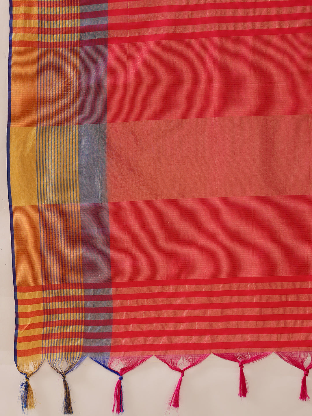 Uppada Pattu Art Silk Solid Ready To Wear Saree