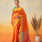 Uppada Pattu Art Silk Solid Ready To Wear Saree