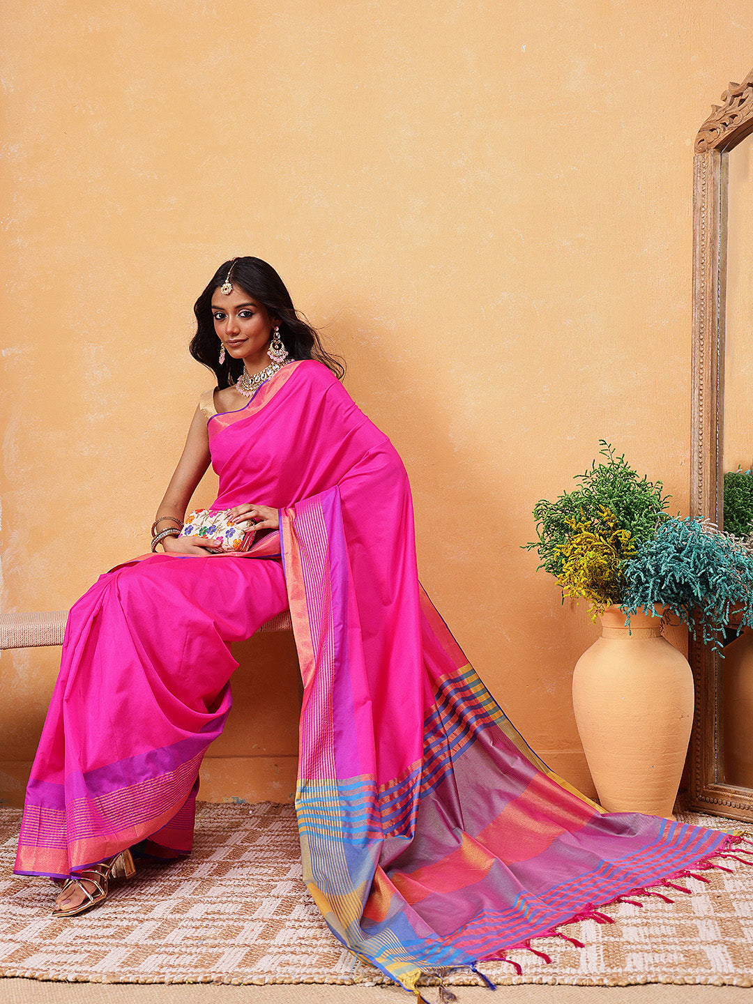 Pattu Art Silk Woven Ready To Wear Saree