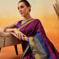 Uppada Pattu Art Silk Solid Ready To Wear Saree