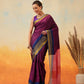 Uppada Pattu Art Silk Solid Ready To Wear Saree