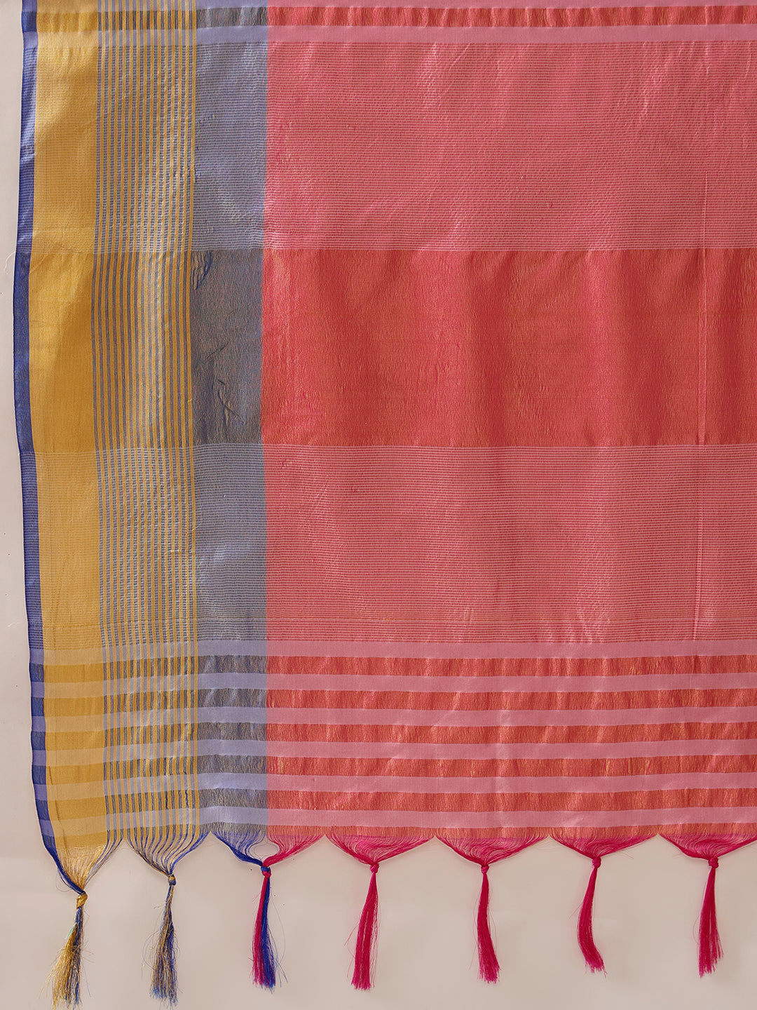 Uppada Pattu Art Silk Solid Ready To Wear Saree