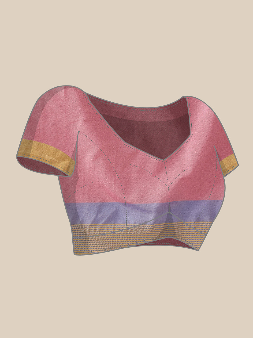 Uppada Pattu Art Silk Solid Ready To Wear Saree