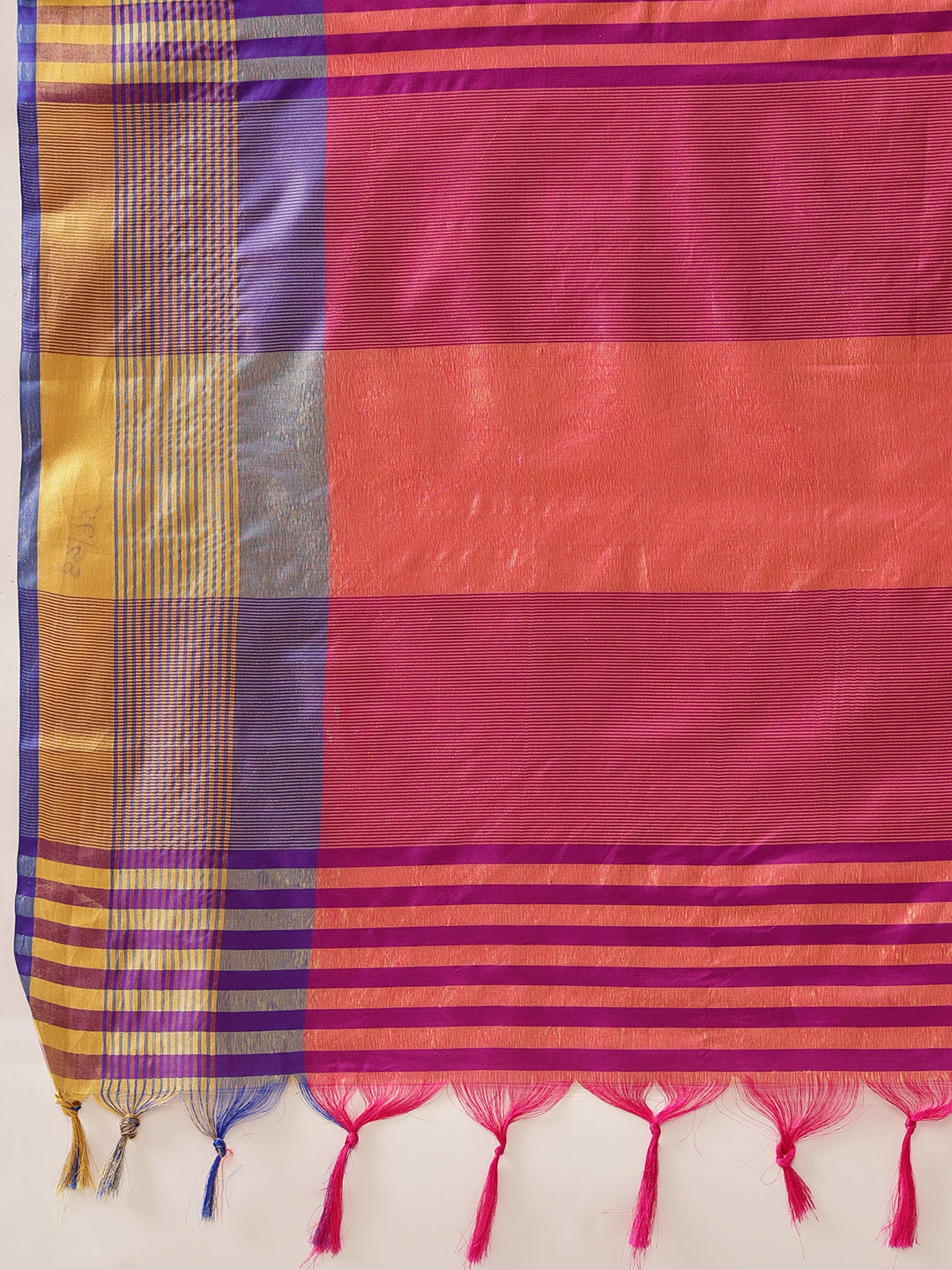 Uppada Pattu Art Silk Solid Ready To Wear Saree