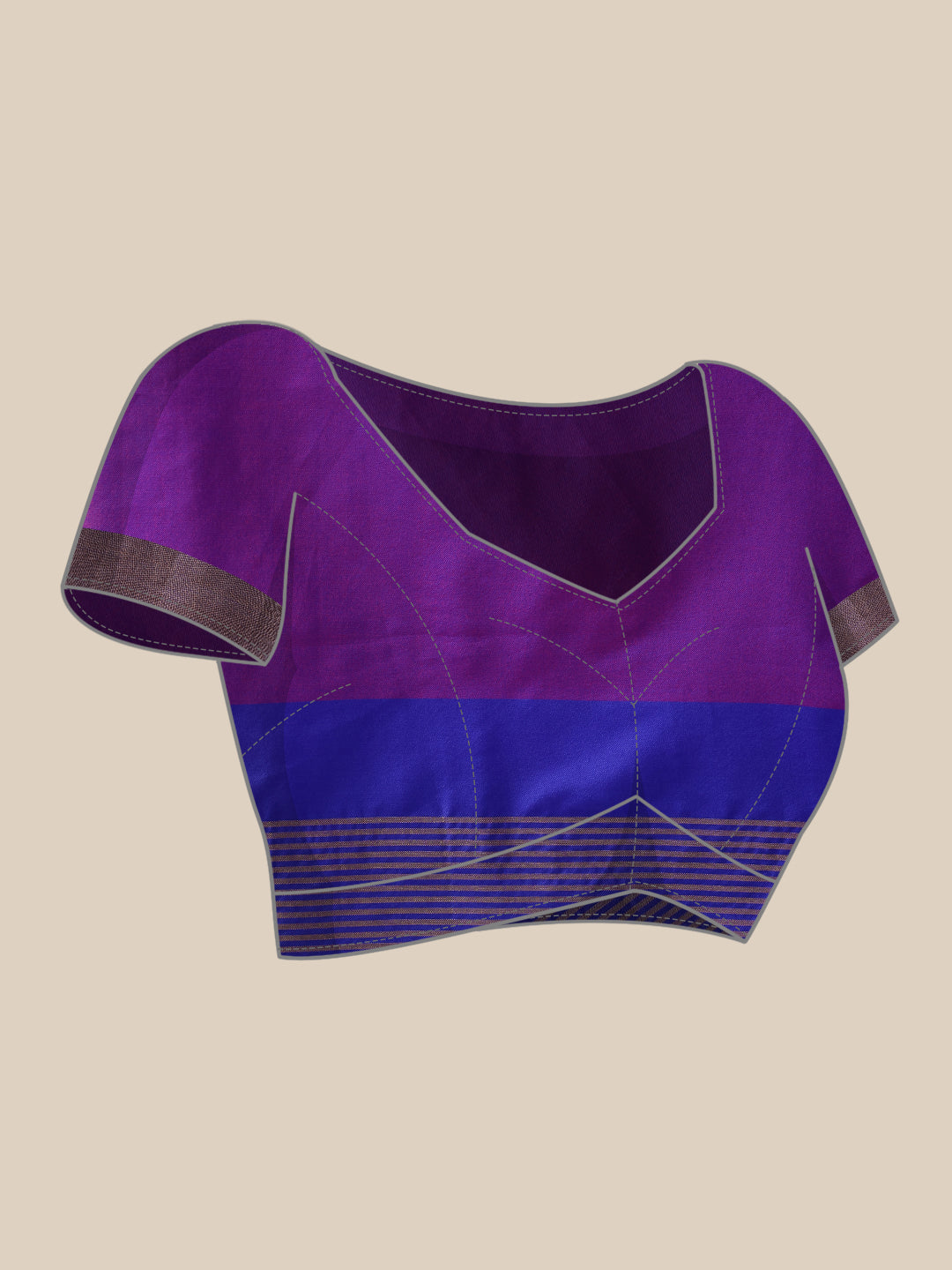 Uppada Pattu Art Silk Solid Ready To Wear Saree