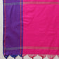 Women's Arani Pattu Soft Silk Upada Solid Ready to Wear Saree