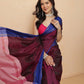 Women's Arani Pattu Soft Silk Upada Solid Ready to Wear Saree