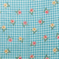 Digital Printed Work Wear Sky Blue Floral Checks Chanderi Ready to Wear Saree