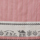 Maroon Color Striped Chanderi Cotton Digital Printed Ready to Wear Saree